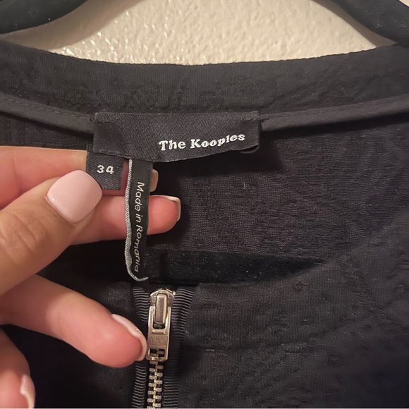 THE KOOPLES Stretch Knit Zip Dress - Picture 6 of 7